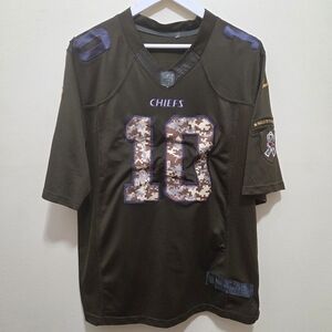 Nike Kansas City Chiefs Tyreek Hill #10 Camo Salute to Service Jersey Size M